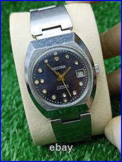 Ancienne Montre SICURA Automatique 17 Bijoux Années 60 Vintage Authentique