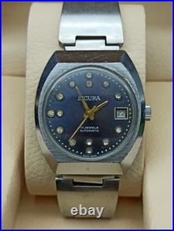 Ancienne Montre SICURA Automatique 17 Bijoux Années 60 Vintage Authentique