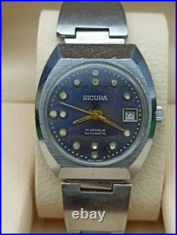 Ancienne Montre SICURA Automatique 17 Bijoux Années 60 Vintage Authentique