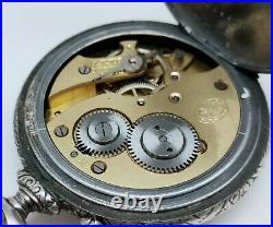 Ancienne Rare Montre Gousset Décor Vieux Paris 1900 Diogène Old Vintage Watch