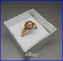 Ancienne bague Napoléon III en or 18 carats sertie d'un diamant