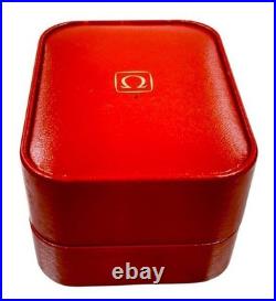 Ancienne boite de montre Omega boîtier de montre vide rangement rouge bijoux