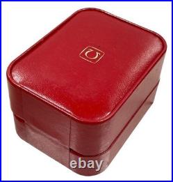 Ancienne boite de montre Omega boîtier de montre vide rangement rouge bijoux