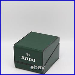 Ancienne boite de montre Rado vide logo vert rouge rangement bijoux 10,5