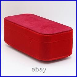 Ancienne boîte de montre rouge vide Omega boîtier rangement rogo bijoux Ancienne boîte de montre rouge vide Omega boîtier rangement rogo bijoux