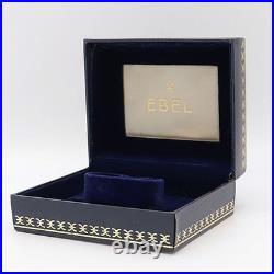Ancienne boîte de rangement Ebel montre bleue bijoux présentoir cadeau
