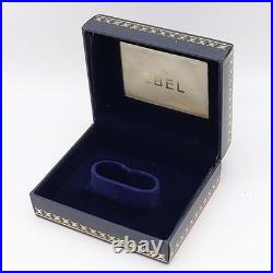 Ancienne boîte de rangement Ebel montre bleue bijoux présentoir cadeau