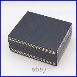 Ancienne boîte de rangement Ebel montre bleue bijoux présentoir cadeau