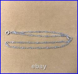 Ancienne chatelaine / chaine de montre à gousset argent massif filigrané Bijoux