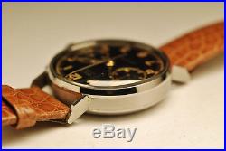 Ancienne montre CHRONOGRAPHE DOXA 1940 VALJOUX 22 tout ACIER vintage watch