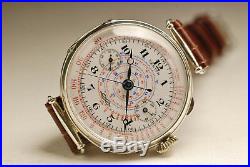 Ancienne montre CHRONOGRAPHE ZENITH VALJOUX 22 GH 38 mm vintage watch 1920