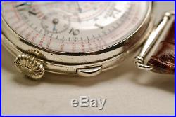 Ancienne montre CHRONOGRAPHE ZENITH VALJOUX 22 GH 38 mm vintage watch 1920