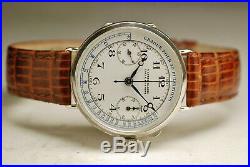 Ancienne montre ULYSSE NARDIN CHRONOGRAPHE Valjoux 13 vintage SILVER watch1920