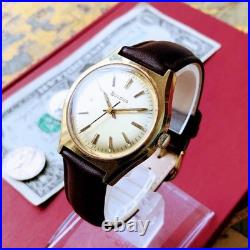 Ancienne montre-bracelet Bulova à remontage manuel 17 bijoux boîtier ton or b