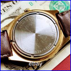 Ancienne montre-bracelet Bulova à remontage manuel 17 bijoux boîtier ton or b