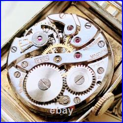 Ancienne montre-bracelet homme Bulova plaque dorée 15 bijoux remontés à la