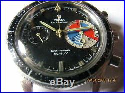 Ancienne montre chronographe yema yachtingraf valjoux 92 1er modèle