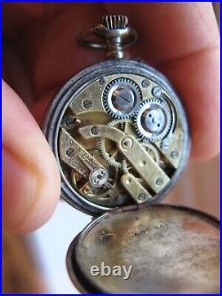Ancienne montre de poche DF&C DIMIER FRERES & Cie étui nickel N V 98309