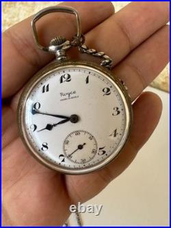 Ancienne montre de poche Royce 15 bijoux fabrication suisse remontage