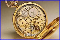 Ancienne montre gousset RÉPÉTITION OR 18K SONNERIE 1870 SOLID GOLD pocket watch