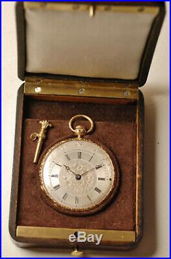 Ancienne montre gousset Répétition SONNERIE OR 18K 1830 SOLID GOLD pocket watch