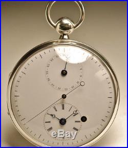 Ancienne montre gousset à coq ARGENT 1820 ANTIQUE SILVER FUSEE POCKET WATCH
