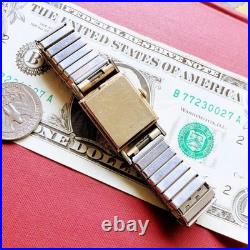 Ancienne montre homme Bulova remontage manuel 21 bijoux plaqué or années 50