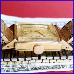 Ancienne montre homme Bulova remontage manuel 21 bijoux plaqué or années 50