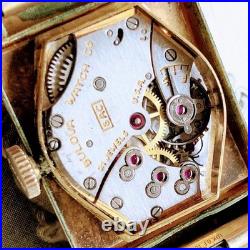 Ancienne montre homme Bulova remontage manuel 21 bijoux plaqué or années 50