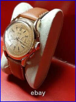 Ancienne montre homme Chronograph RICAR Landeron 54 Rare et Superbe