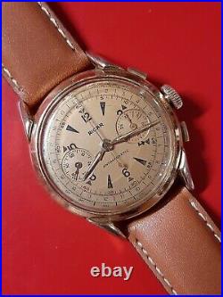 Ancienne montre homme Chronograph RICAR Landeron 54 Rare et Superbe