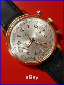 Ancienne montre homme Chronograph SOMI RARE VENUS 188 Superbe