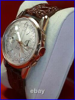 Ancienne montre homme Chronograph SUISSE pl or Swiss Made