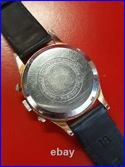 Ancienne montre homme Chronographe ALTITUDE pl or Swiss Made Venus 188