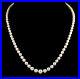 Antique-14k-or-Blanc-gradue-4-8-mm-blanc-collier-de-perles-21-avec-Diamant-Fermoir-01-tr