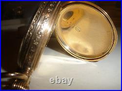 Antique 1883 Royal Waltham 10k gold pocket watch 8s Works fine
