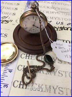 Antique Elgin 9848017 b&b Royal National Montre de poche 1898 17 jewels fonctionne