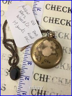 Antique Elgin 9848017 b&b Royal National Montre de poche 1898 17 jewels fonctionne