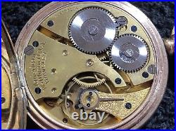 Antique Plaqué Or WALTHAM montre de poche