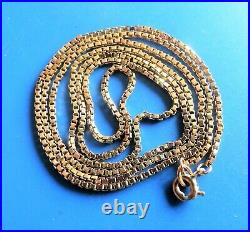 Antique Vintage Solid Gold Chain Necklace Collier Ancien / Chaine Or Massif 18 K