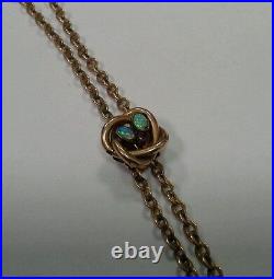 Antique Waltham pocket Watch chain 55 Gold Filled 7 jewels 1903 Art nouveau