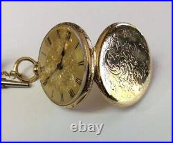 Antique Watch 18k GOLD Watchmaker To The Queen Dent London