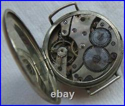 Arcadia Old Homme Montre-bracelet Nickel chromiun CASE émail cadran CHARGE MANUEL