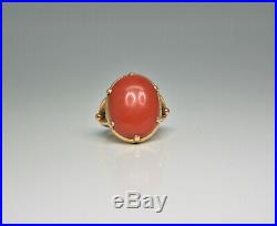 Bague ancienne corail or 18 carats
