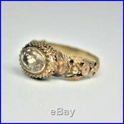 Bague ancienne or 18 carats citrine