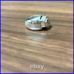 Bague croix en fer argent 925 25 g gros 14 bijoux anciens indiens du Japon