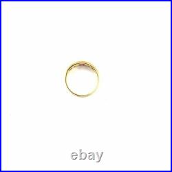 Bague en or jaune 18 carats bague ancienne victorienne gitane or 750 bijou