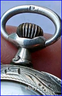 Bijoux / Collection / Joaillerie / Ancienne Montre a Gousset Argent Poinçonné