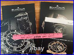 Blancpain livres de table basse catalogues magazines lettres chrono or toubillon