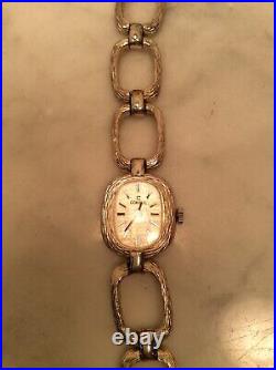 Boîte de montre femme suisse vintage CONSUL en argent sterling 925 17 bijoux